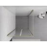 Mexen Exo Duschkabine schwenkbar 90 x 90 cm, transparent, gold - 8182-090-090-50-00