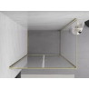 Mexen Exo Duschkabine schwenkbar 100 x 90 cm, transparent, gold - 8182-100-090-50-00