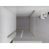 Mexen Exo Duschkabine Schwingtür 100 x 100 cm, transparent, gold - 8182-100-100-50-00