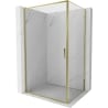 Mexen Exo Duschtür Kabine 85 x 70 cm, transparent, gold - 8181-085-070-50-00