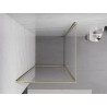 Mexen Exo-BR Duschkabine schwenkbar 75 x 75 cm, transparent, gold - 8181-075-075-50-00