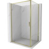 Mexen Exo Duschkabine, schwenkbar 85 x 75 cm, transparent, gold - 8181-085-075-50-00