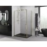 Mexen Exo Duschkabine schwenkbar 70 x 90 cm, transparent, gold - 8181-070-090-50-00