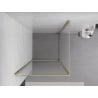 Mexen Exo Duschkabine schwenkbar 90 x 90 cm, transparent, gold - 8181-090-090-50-00