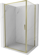 Mexen Exo Duschkabine schwenkbar 80 x 100 cm, transparent, gold - 8181-080-100-50-00