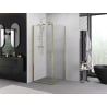 Mexen Exo Duschkabine, schwenkbar 70 x 70 cm, transparent, gold - 817-070-070-50-00