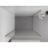 Mexen Exo Duschkabine schwenkbar 80 x 75 cm, transparent, gold - 817-080-075-50-00