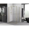 Mexen Exo Duschkabine Öffnungsbar 95 x 75 cm, transparent, gold - 817-095-075-50-00