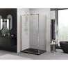 Mexen Exo Duschkabine Schwingtür 95 x 80 cm, transparent, gold - 817-095-080-50-00