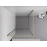 Mexen Exo Duschkabine, schwenkbar, 85 x 85 cm, transparent, gold - 817-085-085-50-00