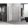 Mexen Exo Duschkabine schwenkbar 90 x 95 cm, transparent, gold - 817-090-095-50-00