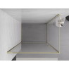 Mexen Exo Duschkabine mit Schwingtür 100 x 95 cm, transparent, gold - 817-100-095-50-00