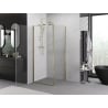 Mexen Exo Duschkabine schwenkbar 100 x 100 cm, transparent, gold - 817-100-100-50-00