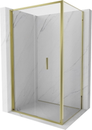 Mexen Exo faltbare Duschkabine 100 x 70 cm, transparent, gold - 816-100-070-50-00