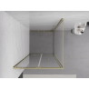 Mexen Exo faltbare Duschkabine 75 x 75 cm, transparent, gold - 816-075-075-50-00