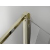 Mexen Exo faltbare Duschkabine 85 x 75 cm, transparent, gold - 816-085-075-50-00