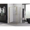 Mexen Exo faltbare Duschkabine 85 x 75 cm, transparent, gold - 816-085-075-50-00