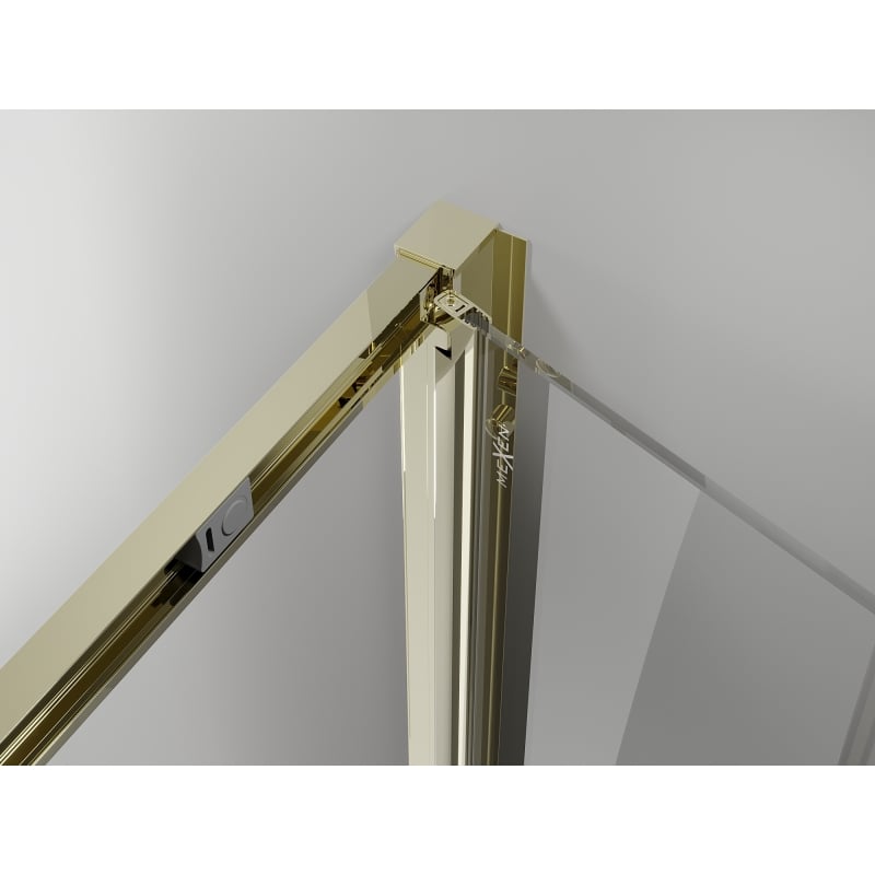 Mexen Exo klappbare Duschkabine 75 x 80 cm, transparent, gold - 816-075-080-50-00