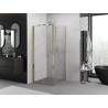 Mexen Exo-F faltbare Duschkabine 80 x 80 cm, transparent, gold - 816-080-080-50-00