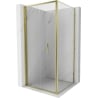Mexen Exo faltbare Duschkabine 85 x 85 cm, transparent, gold - 816-085-085-50-00