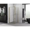 Mexen Exo faltbare Duschkabine 85 x 85 cm, transparent, gold - 816-085-085-50-00