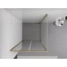 Mexen Exo Faltduschkabine 90 x 90 cm, transparent, gold - 816-090-090-50-00