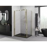 Mexen Exo Falt-Duschkabine 70 x 95 cm, transparent, gold - 816-070-095-50-00