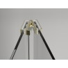 Mexen Exo Faltbare Duschkabine 85 x 95 cm, transparent, gold - 816-085-095-50-00