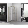 Mexen Exo Faltduschkabine 95 x 95 cm, transparent, gold - 816-095-095-50-00