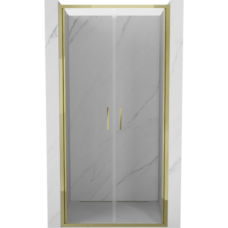 Mexen Exo Duschdoppeltüren 70 cm, transparent, gold - 814-070-000-50-00