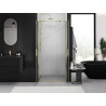 Mexen Exo-B Duo Doppelflügelige Duschtür 70 cm, transparent, gold - 814-070-000-50-00