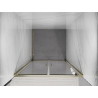 Mexen Exo doppelte, schwenkbare Duschtüren 90 cm, transparent, gold - 814-090-000-50-00