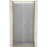 Mexen Exo-B Duo Doppelflügeltür Dusche 100 cm, transparent, gold - 814-100-000-50-00