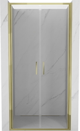 Mexen Exo Duschabtrennung doppelt schwenkbar 100 cm, transparent, gold - 814-100-000-50-00