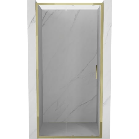 Mexen Exo Schiebetüren für Dusche 90 cm, transparent, gold - 8151-090-000-50-00