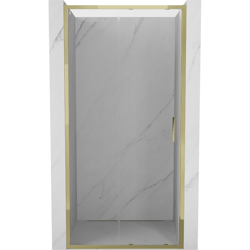 Mexen Exo Schiebetür 125 cm, transparent, Gold - 8151-125-000-50-00