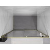 Mexen Exo Schiebetür Duschabtrennung 135 cm, transparent, gold - 8151-135-000-50-00