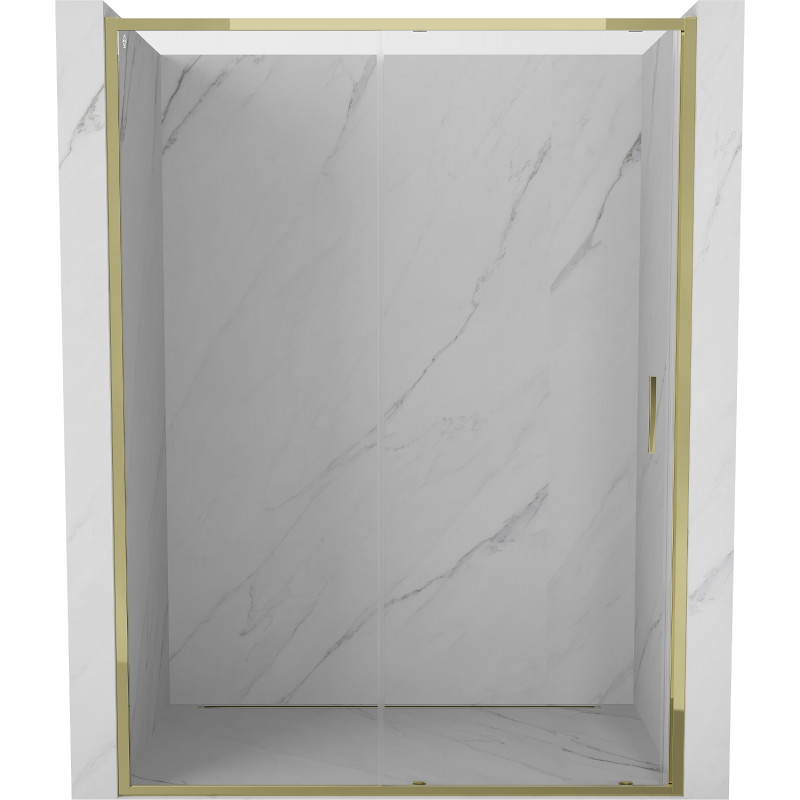 Mexen Exo Schiebeduschtür 140 cm, transparent, gold - 8151-140-000-50-00
