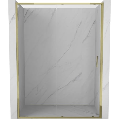Mexen Exo Schiebetür für Dusche 155 cm, transparent, gold - 8151-155-000-50-00