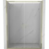 Mexen Exo Duschdoppeltür, Schiebetür 130 cm, transparent, gold - 8152-130-000-50-00