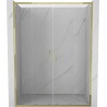 Mexen Exo doppelt verschiebbare Duschabtrennung 140 cm, transparent, gold - 8152-140-000-50-00