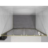 Mexen Exo-S Duo zweiflügelige, verschiebbare Dusch Türen 150 cm, transparent, golden - 8152-150-000-50-00