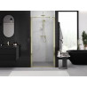 Mexen Exo faltbare Duschabtrennung 70 cm, transparent, gold - 816-070-000-50-00