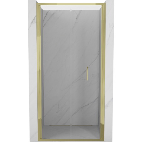 Mexen Exo faltbare Duschabtrennung 70 cm, transparent, gold - 816-070-000-50-00