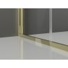 Mexen Exo faltbare Duschabtrennung 90 cm, transparent, gold - 816-090-000-50-00