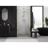 Mexen Exo faltbare Duschabtrennung 95 cm, transparent, gold - 816-095-000-50-00