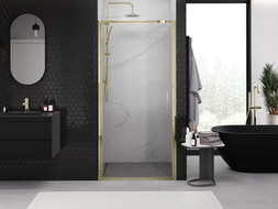 Mexen Exo Duschschwingtür 60 cm, transparent, gold - 817-060-000-50-00