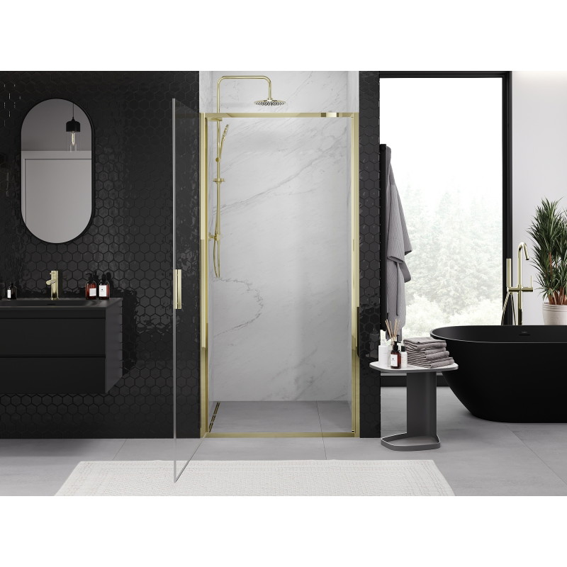 Mexen Exo Duschschwingtür 60 cm, transparent, gold - 817-060-000-50-00