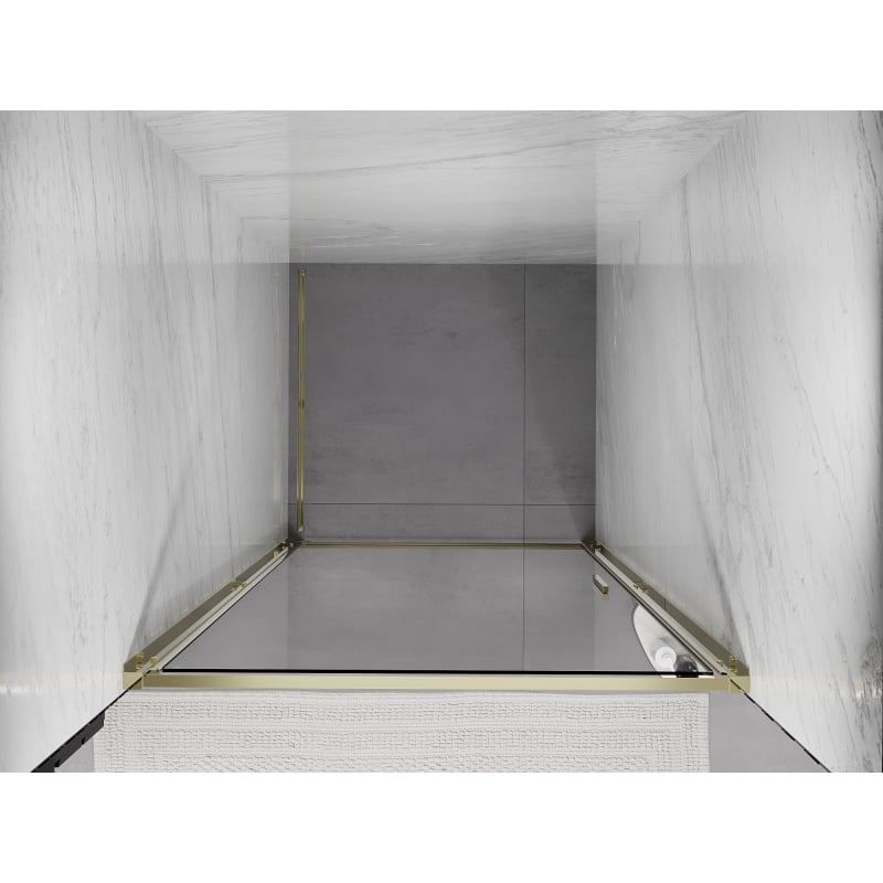 Mexen Exo Duschschwingtür 60 cm, transparent, gold - 817-060-000-50-00