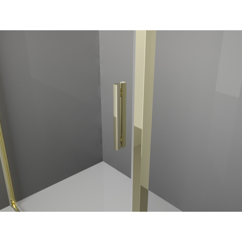 Mexen Exo Duschschwingtür 60 cm, transparent, gold - 8181-060-000-50-00